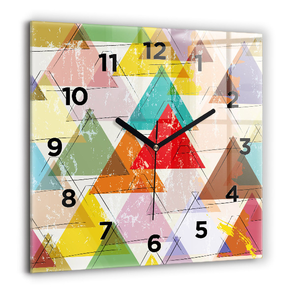 Štvorcové hodiny Geometrické trojuholníky