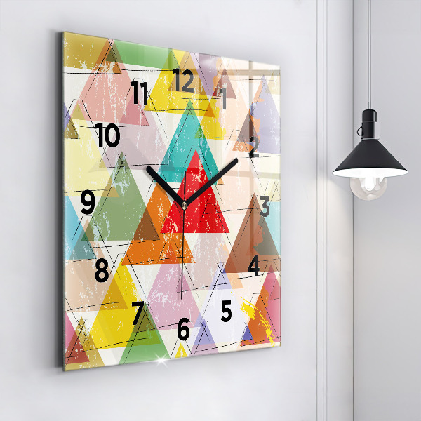 Štvorcové hodiny Geometrické trojuholníky