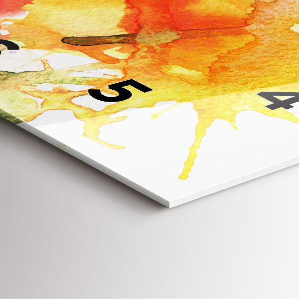 Štvorcové hodiny Farebný portrét ženy