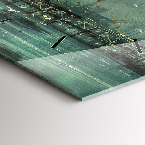 Štvorcové hodiny Rybárska dedina