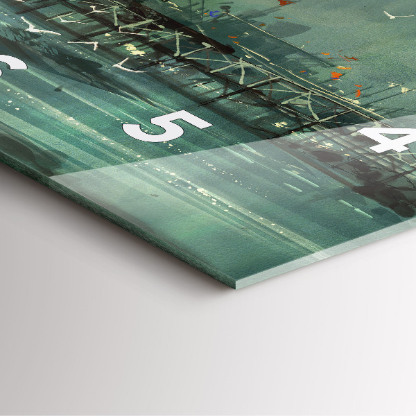 Štvorcové hodiny Rybárska dedina