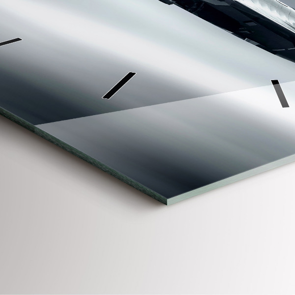 Štvorcové hodiny Vojenské lietadlo za letu