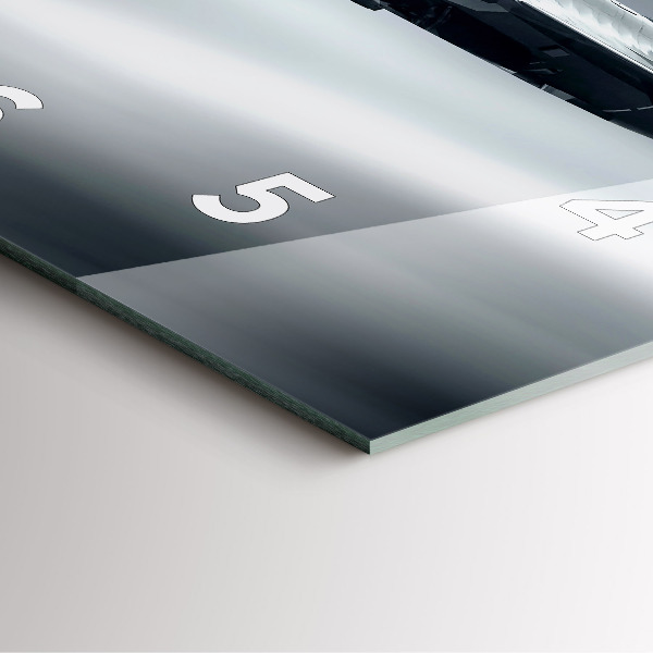 Štvorcové hodiny Vojenské lietadlo za letu