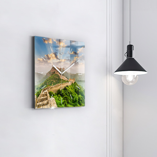 Štvorcové hodiny Veľký čínsky múr