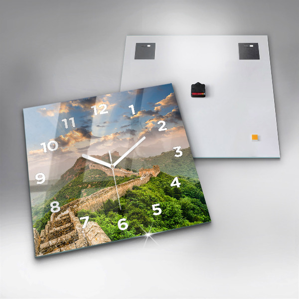 Štvorcové hodiny Veľký čínsky múr