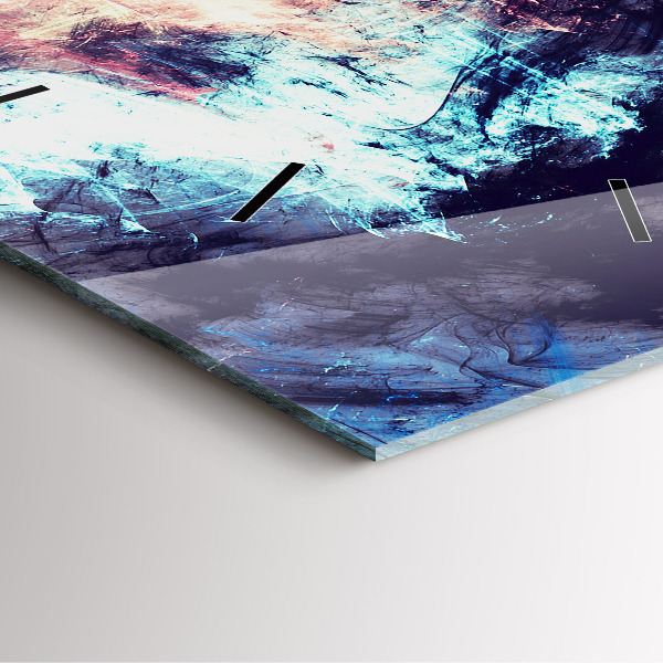 Štvorcové hodiny Abstraktný obraz