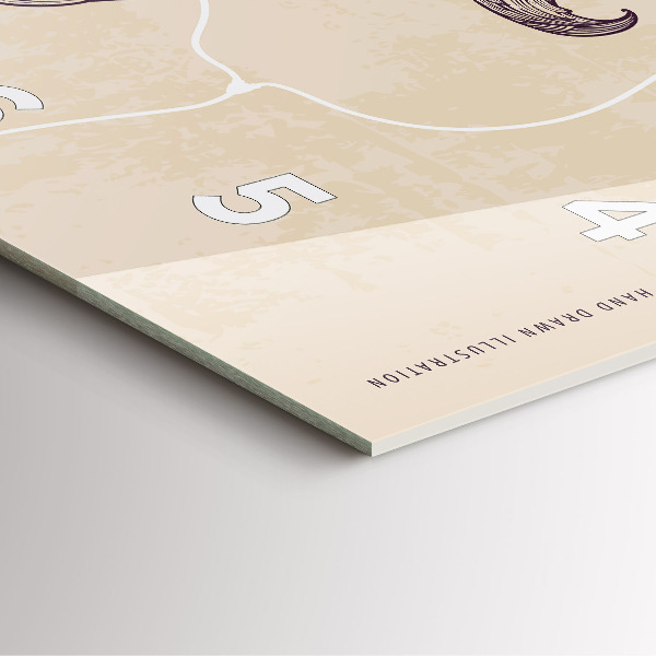 Štvorcové hodiny Muž s fajkou