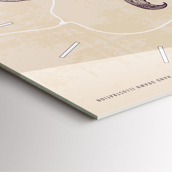 Štvorcové hodiny Muž s fajkou