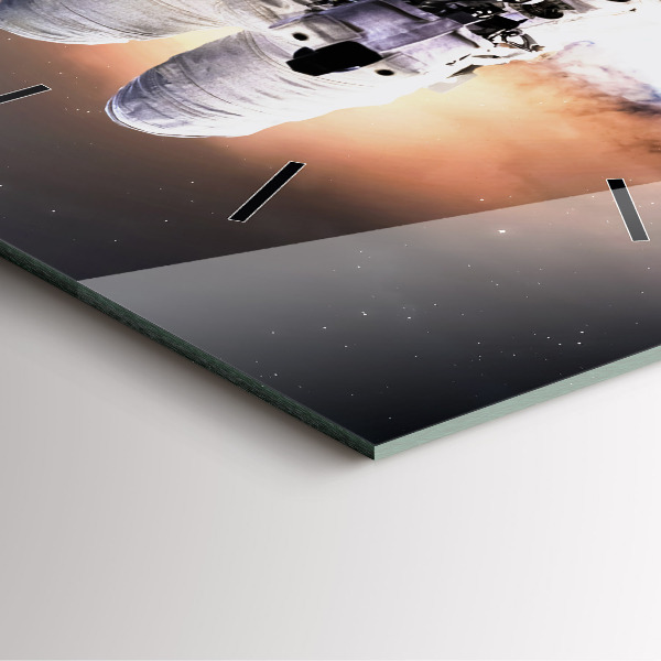 Štvorcové hodiny Astronaut vo vesmíre