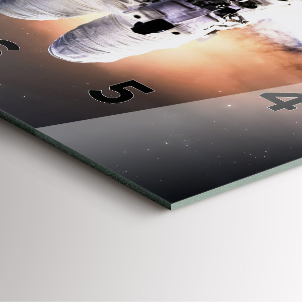 Štvorcové hodiny Astronaut vo vesmíre