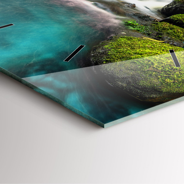 Štvorcové hodiny Vodopád Thajsko