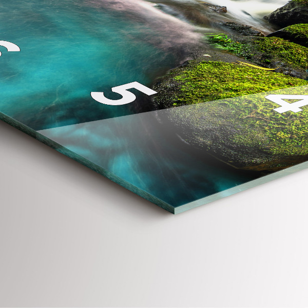 Štvorcové hodiny Vodopád Thajsko