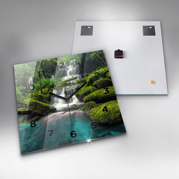 Štvorcové hodiny Vodopád Thajsko