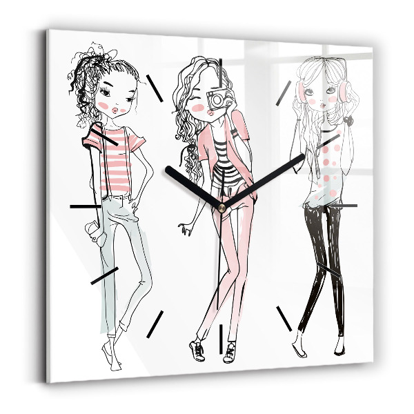 Štvorcové hodiny Dámska móda