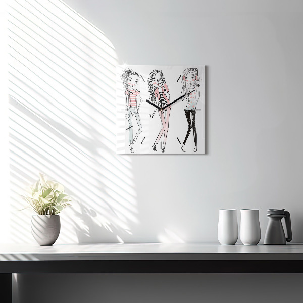 Štvorcové hodiny Dámska móda