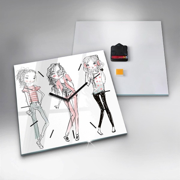 Štvorcové hodiny Dámska móda