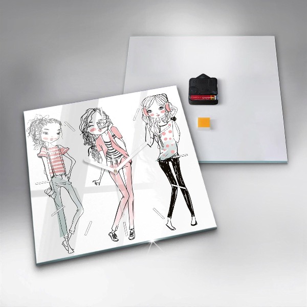 Štvorcové hodiny Dámska móda