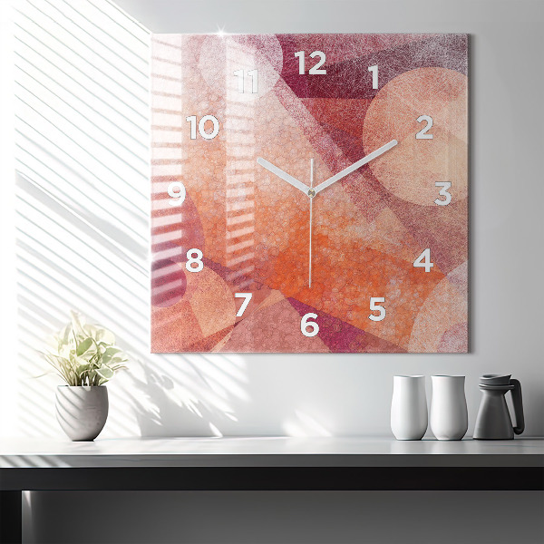 Štvorcové hodiny Geometrická abstrakcia
