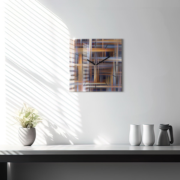 Štvorcové hodiny Geometrická abstrakcia