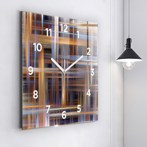 Štvorcové hodiny Geometrická abstrakcia