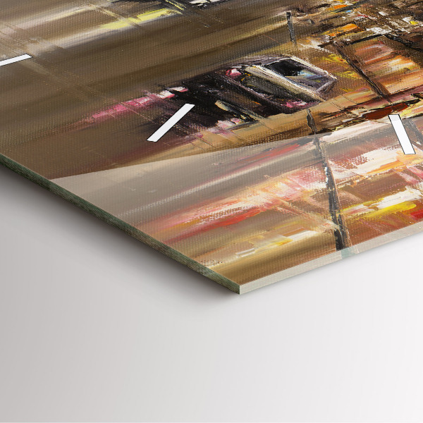 Štvorcové hodiny Architektúra mesta Paríž