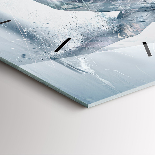 Štvorcové hodiny Bežiaci muž