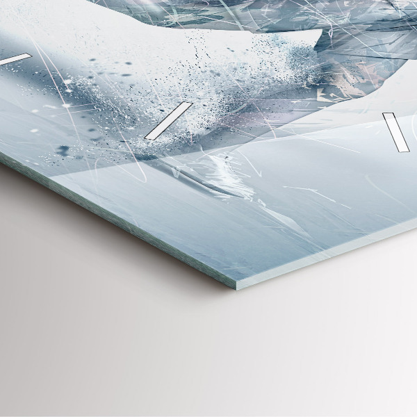 Štvorcové hodiny Bežiaci muž