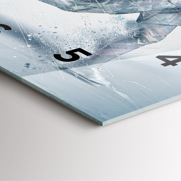 Štvorcové hodiny Bežiaci muž