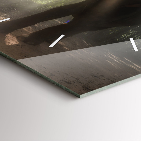 Štvorcové hodiny Slon v džungli