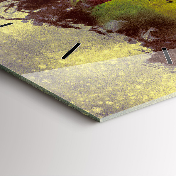 Štvorcové hodiny Žena v lese