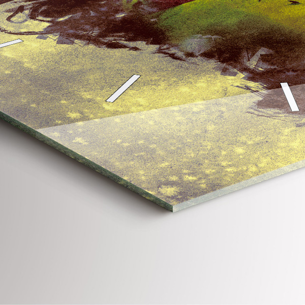 Štvorcové hodiny Žena v lese