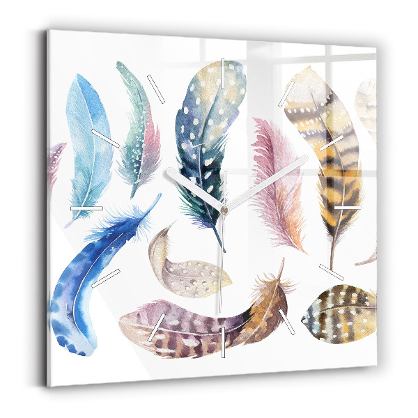 Štvorcové hodiny Retro umelecké ilustrácie