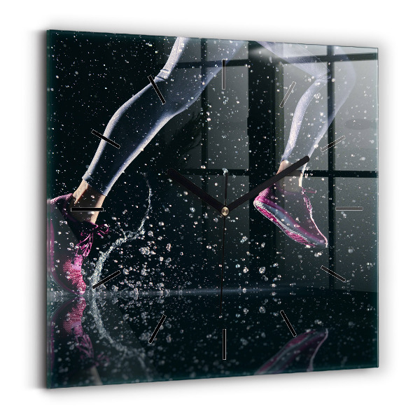 Štvorcové hodiny Zdravý životný štýl a beh