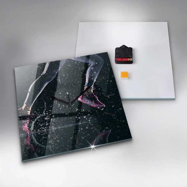 Štvorcové hodiny Zdravý životný štýl a beh