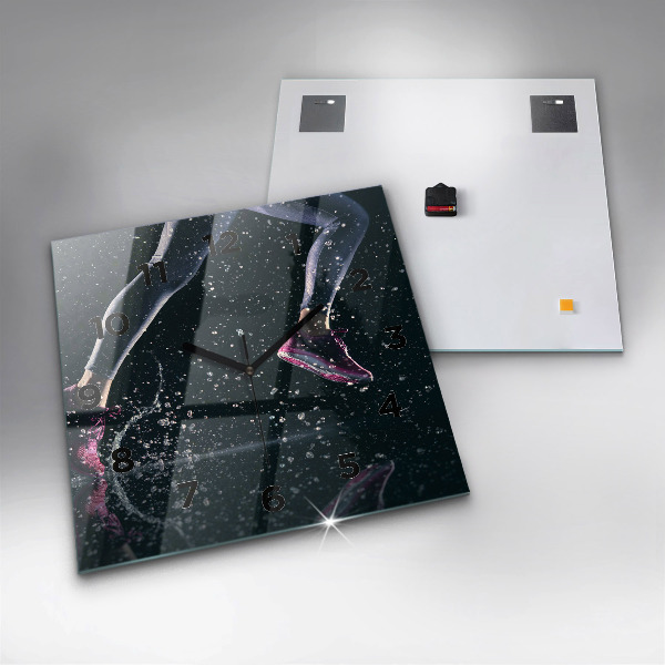 Štvorcové hodiny Zdravý životný štýl a beh