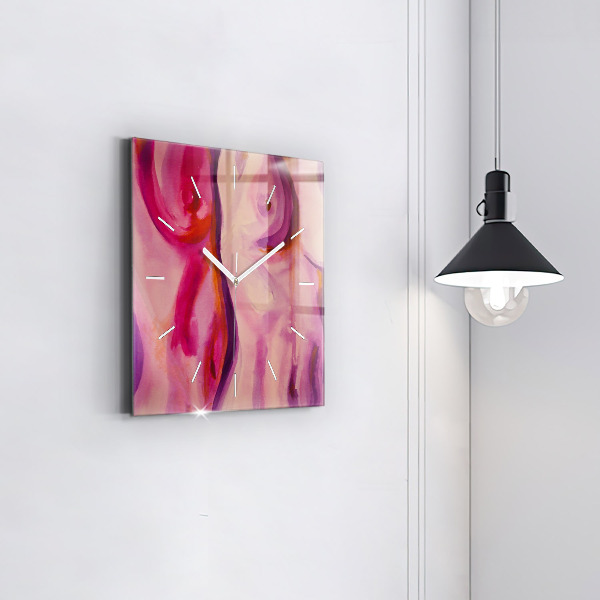 Štvorcové hodiny Maľovanie žien