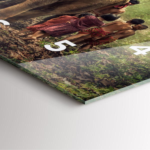 Štvorcové hodiny Deti vedú slona