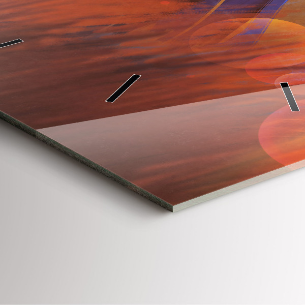 Štvorcové hodiny Rytier s mečom