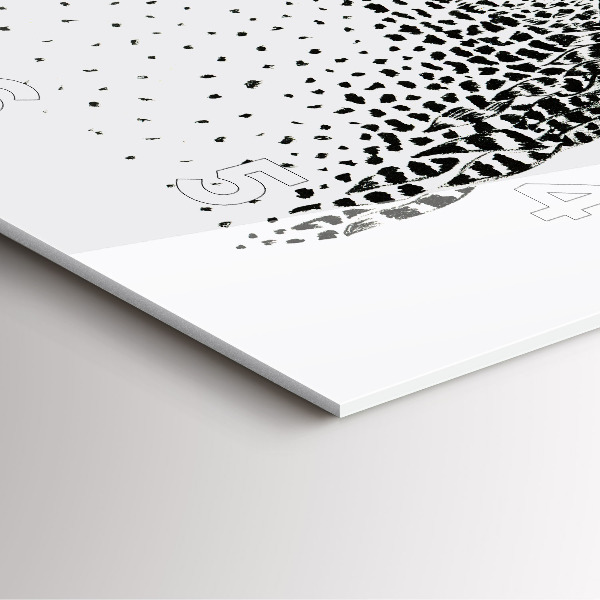 Štvorcové hodiny Kreslená sova s okuliarmi