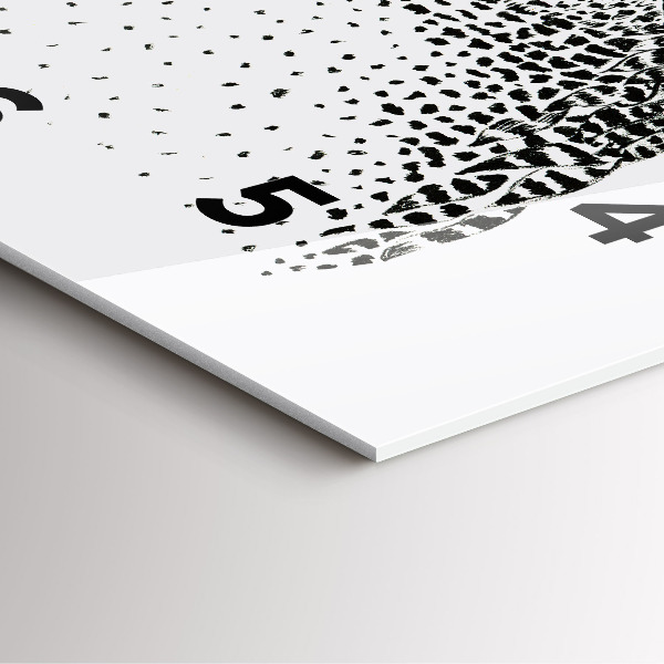 Štvorcové hodiny Kreslená sova s okuliarmi