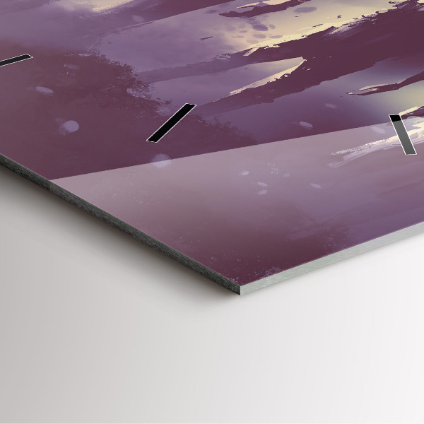 Štvorcové hodiny Zombie v noci - halloween