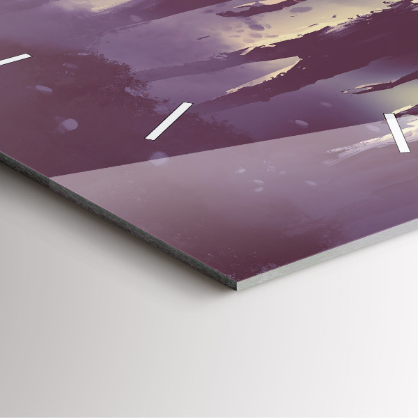 Štvorcové hodiny Zombie v noci - halloween