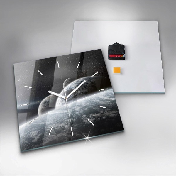 Štvorcové hodiny Vesmír a planéty