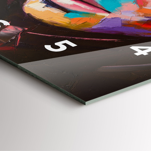 Štvorcové hodiny Portrét ženy