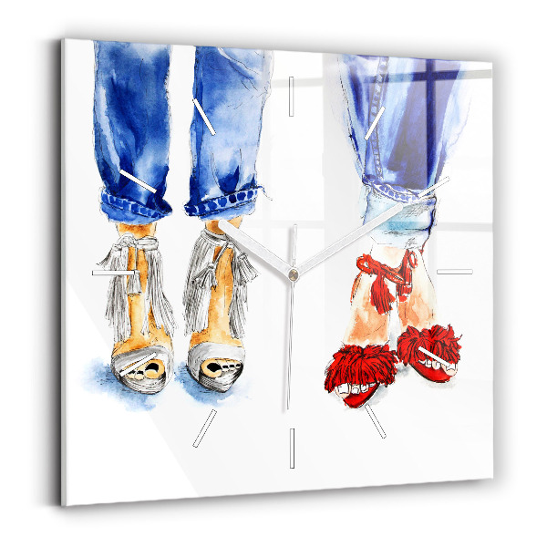 Štvorcové hodiny Dámske vysoké opätky