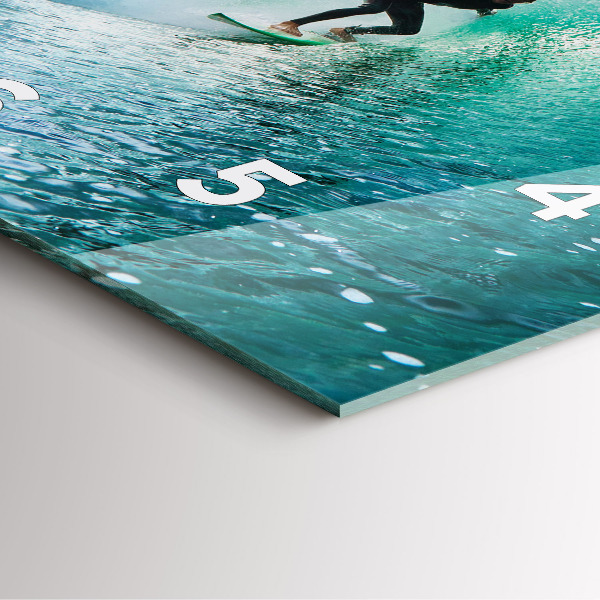 Štvorcové hodiny Surfovanie na Havaji