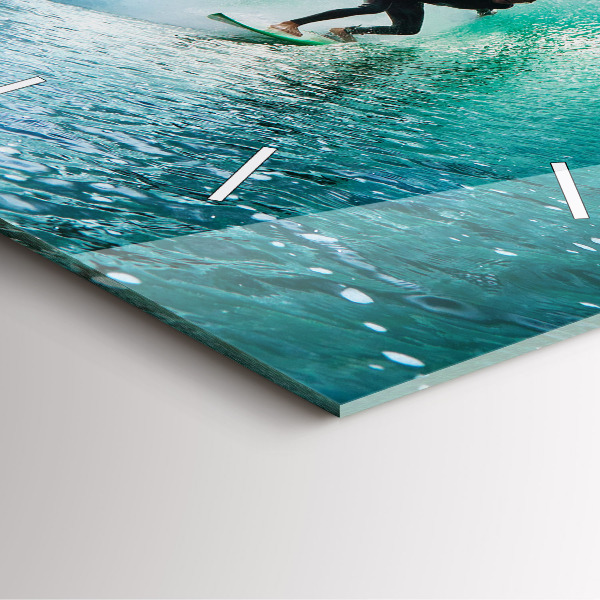 Štvorcové hodiny Surfovanie na Havaji