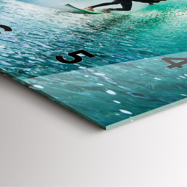 Štvorcové hodiny Surfovanie na Havaji