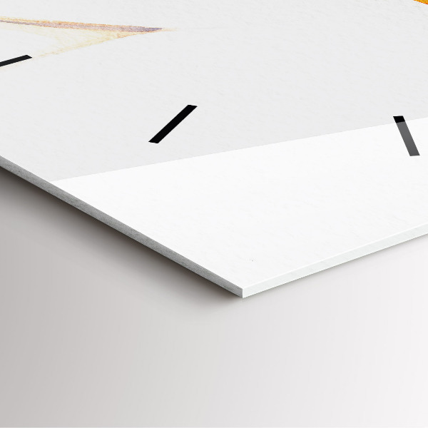 Štvorcové hodiny Žena v klobúku