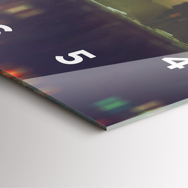 Štvorcové hodiny Ľudia s dáždnikmi